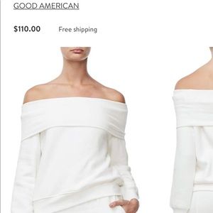 *sold** Good American sweatshirt top size 2